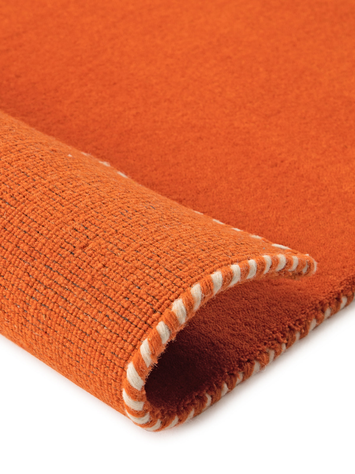 Wollteppich Gabbeh Lola Läufer Orange aus Wolle