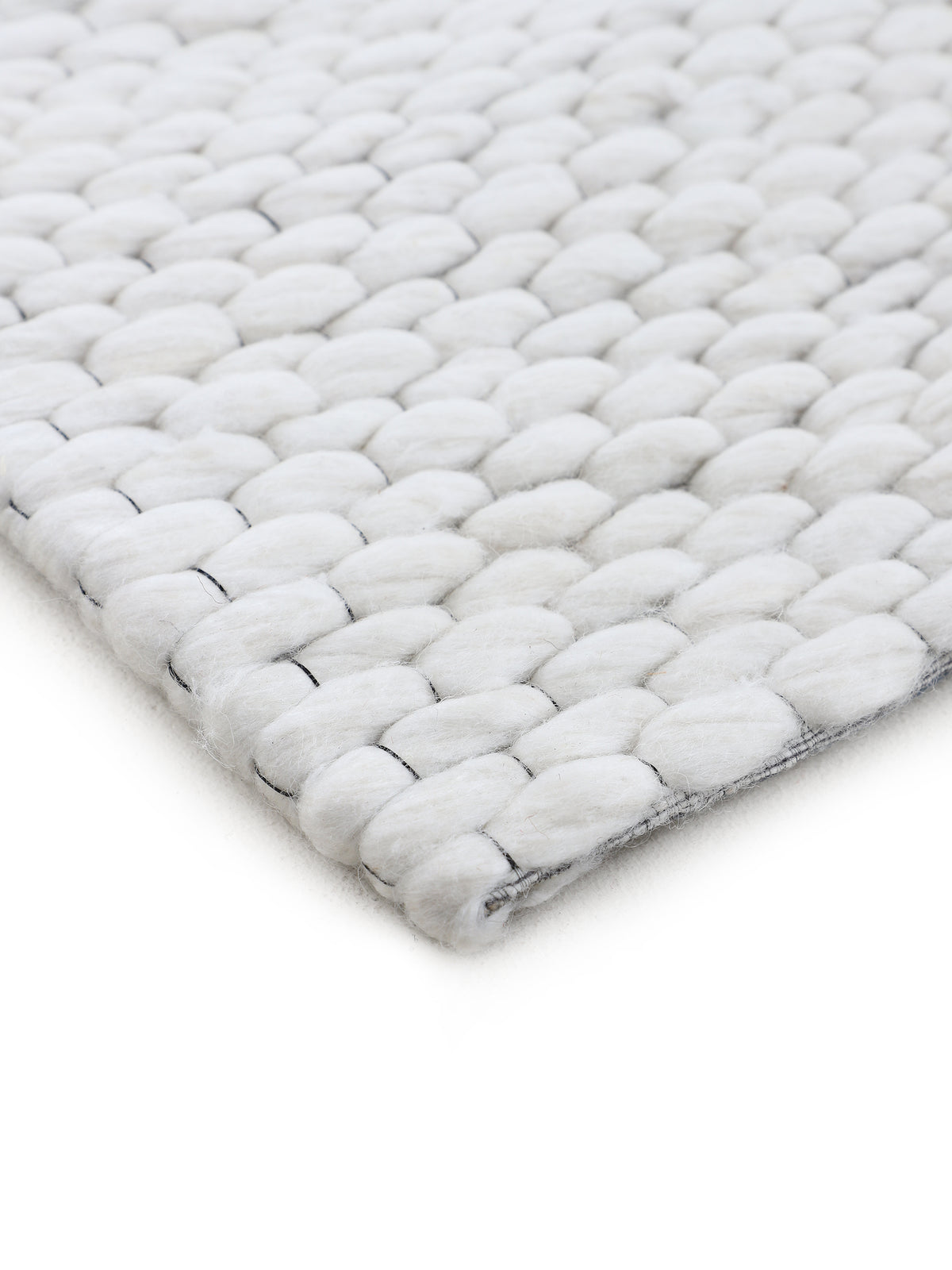 Wollteppich Sina Läufer Creme in creme aus wolle