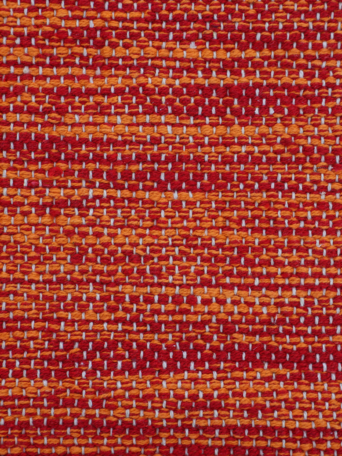 Flachgewebeteppich Kelim Azizi Orange aus Baumwolle
