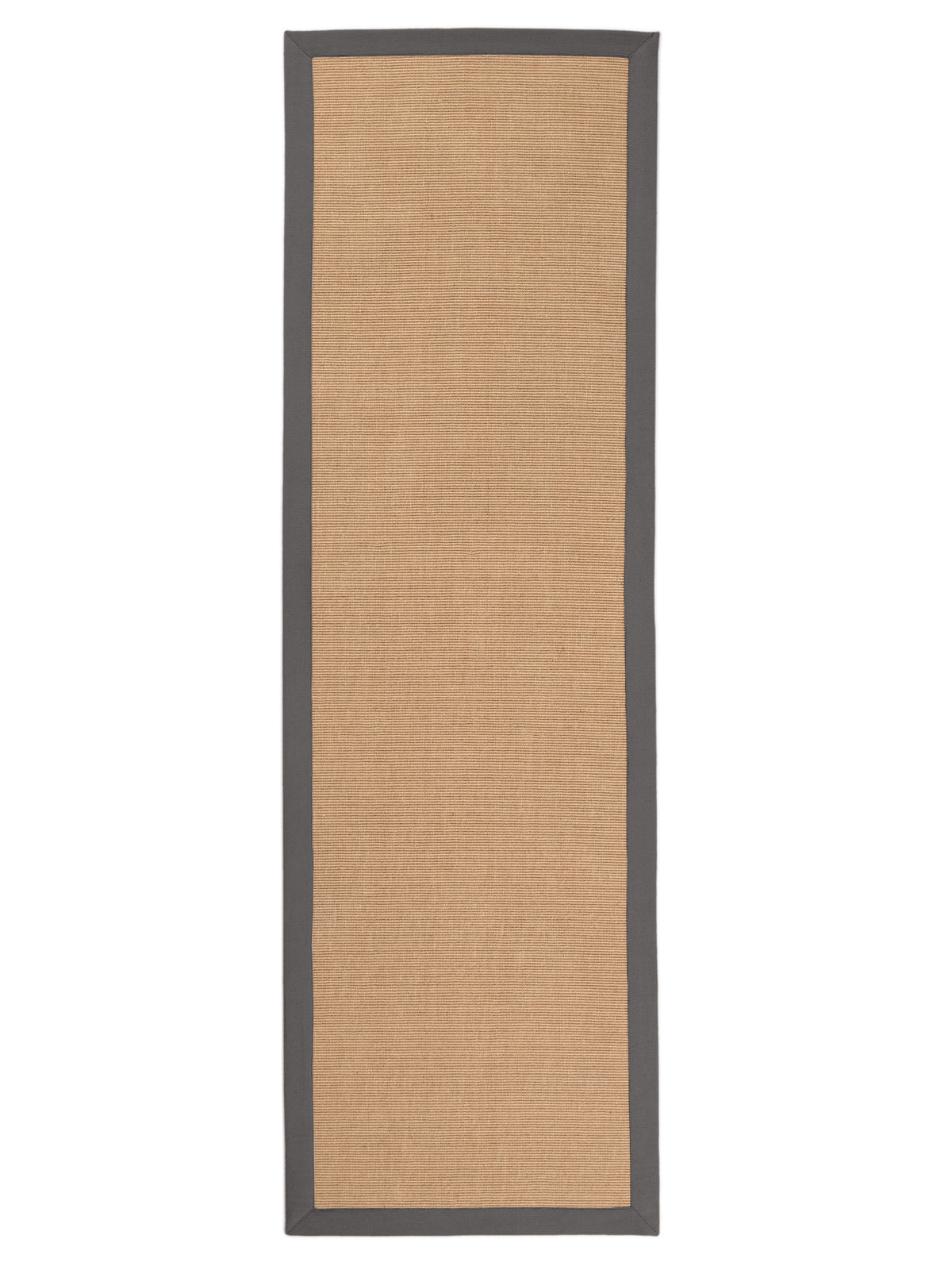 Sisalteppich Läufer Grau in grau aus sisal/jute