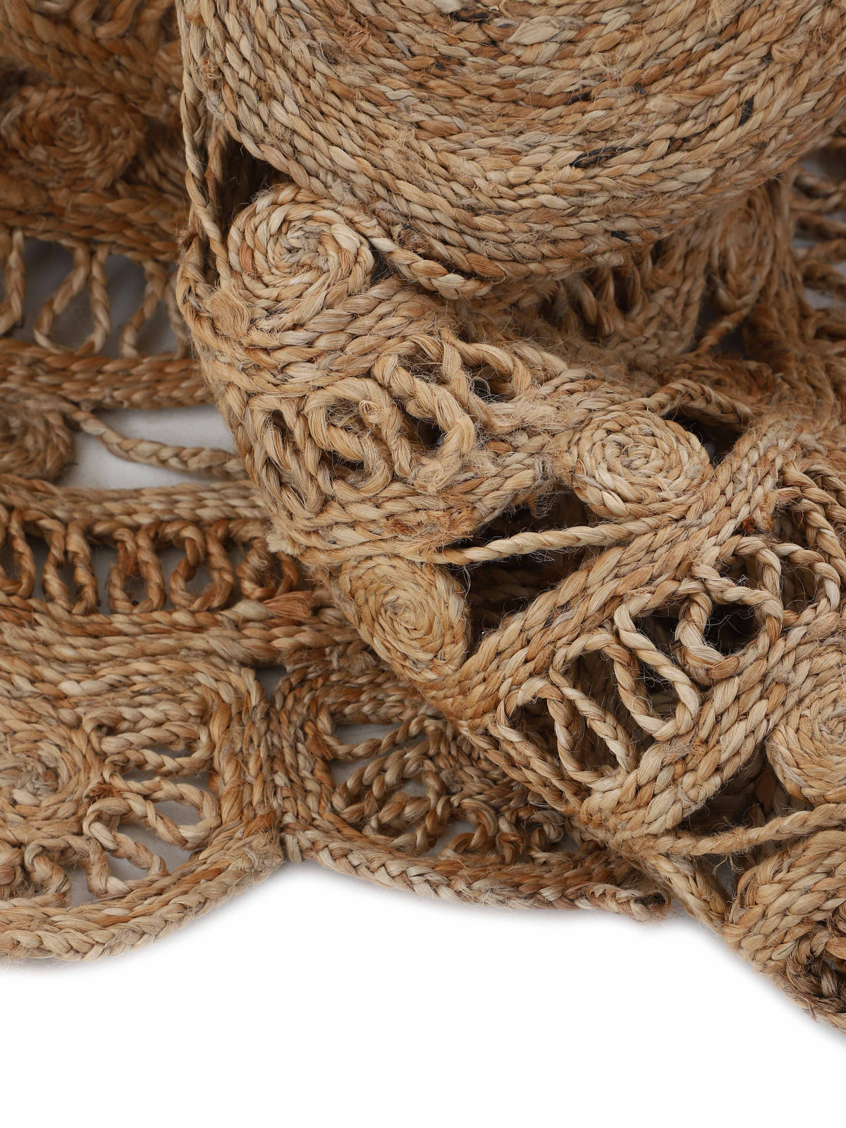 Juteteppich Cate Rund Beige aus Sisal/Jute