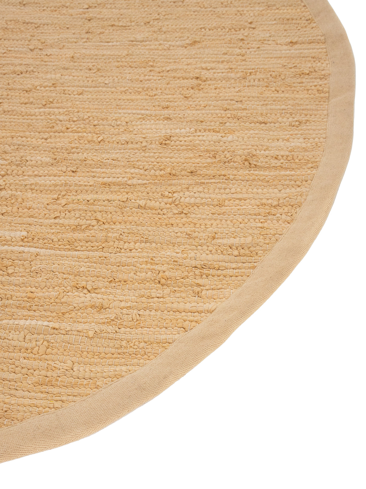 Kelim Chindi Uni Rund in beige