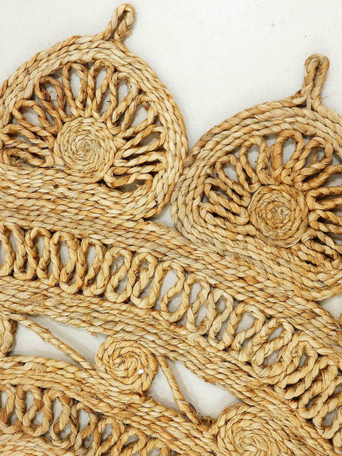 Juteteppich Cate Oval Hellbraun in hellbraun aus sisal/jute
