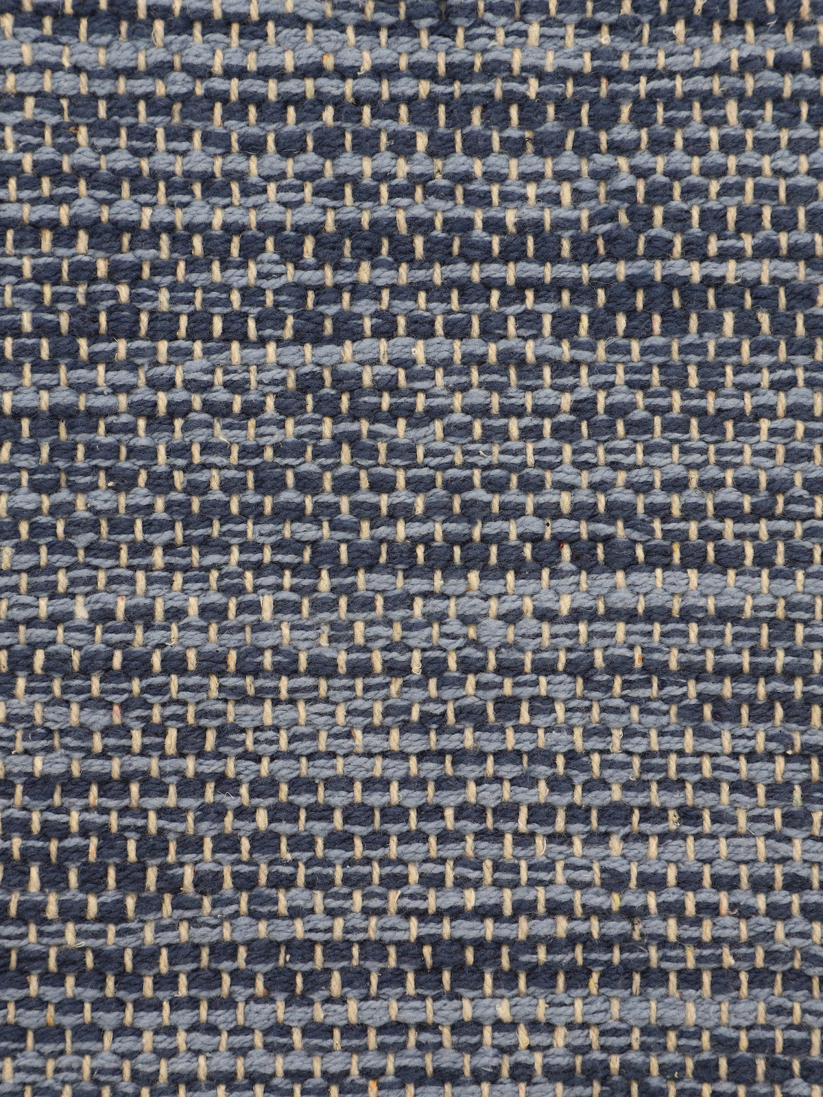 Flachgewebeteppich Kelim Azizi Blau aus Baumwolle