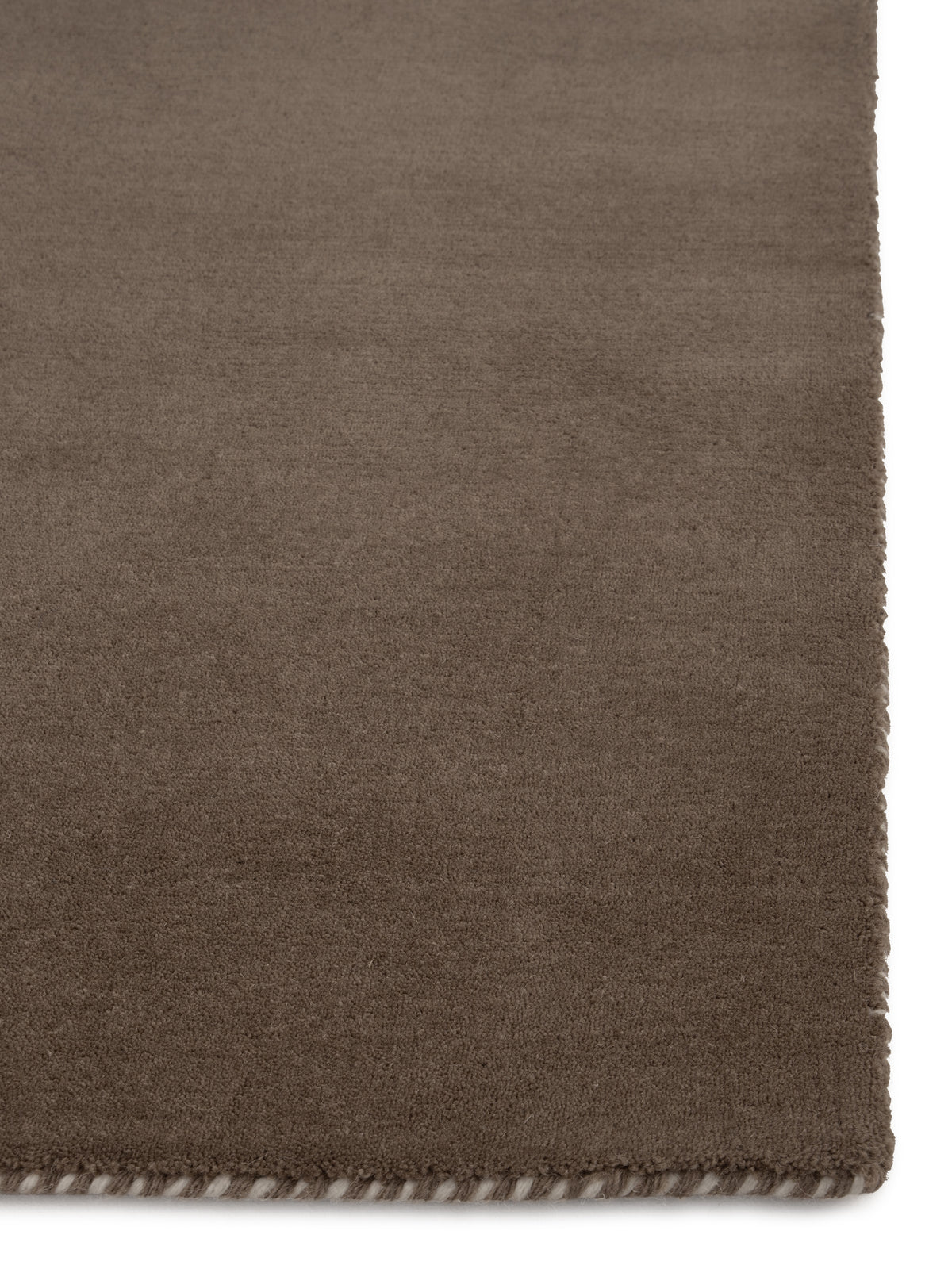 Wollteppich Gabbeh Lola Taupe aus Wolle