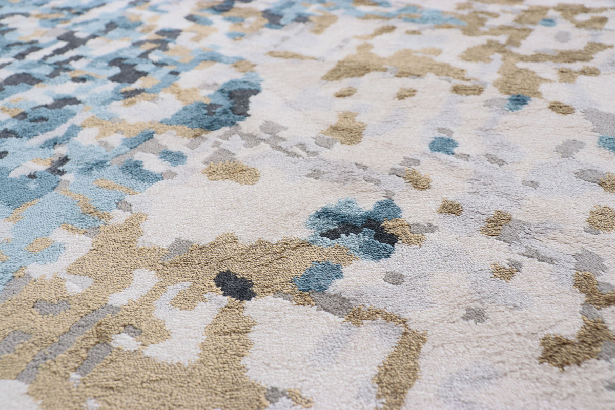 Living Teppich Blau
