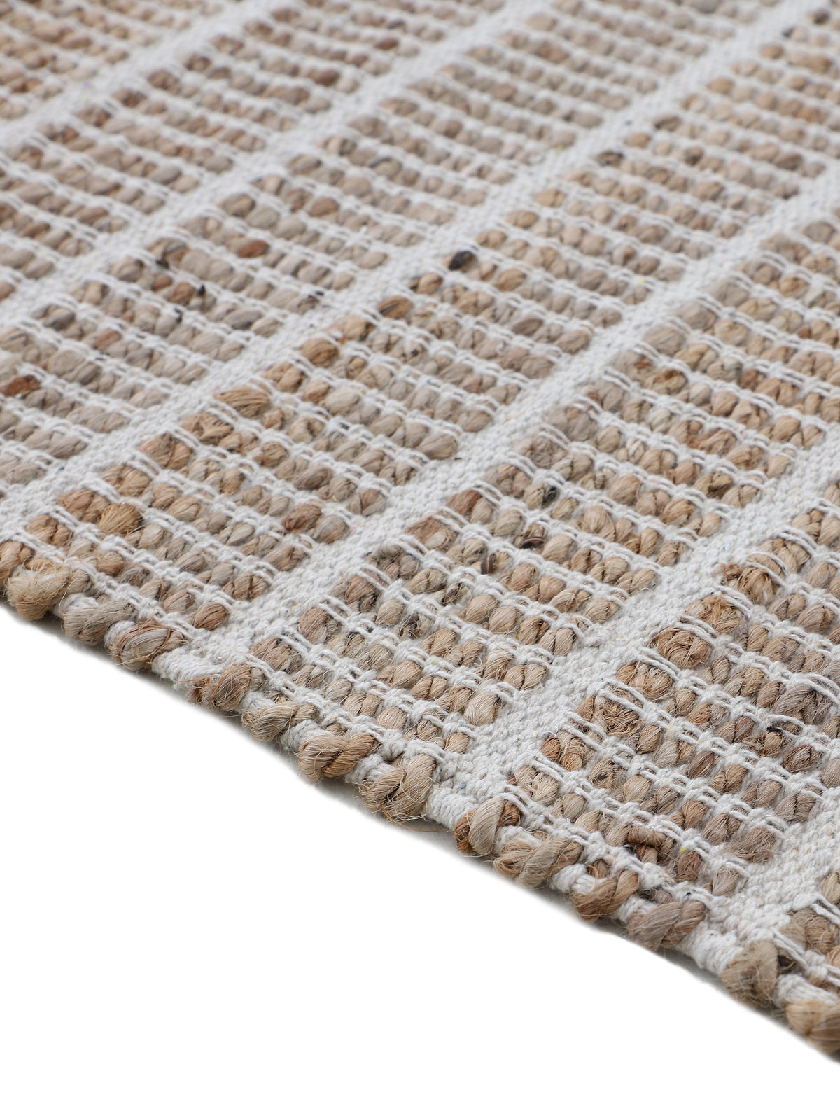 Juteteppich Lara Läufer Weiß