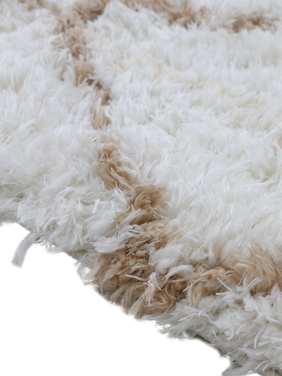 Hochflorteppich Eddy Läufer Beige