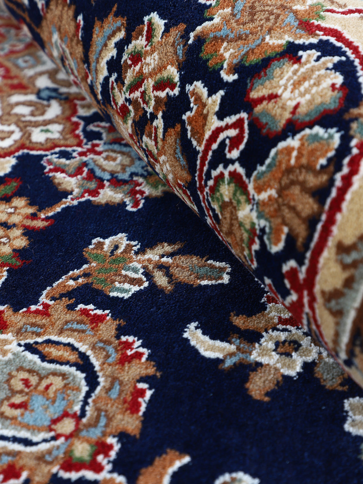 Nain Teppich Läufer Blau