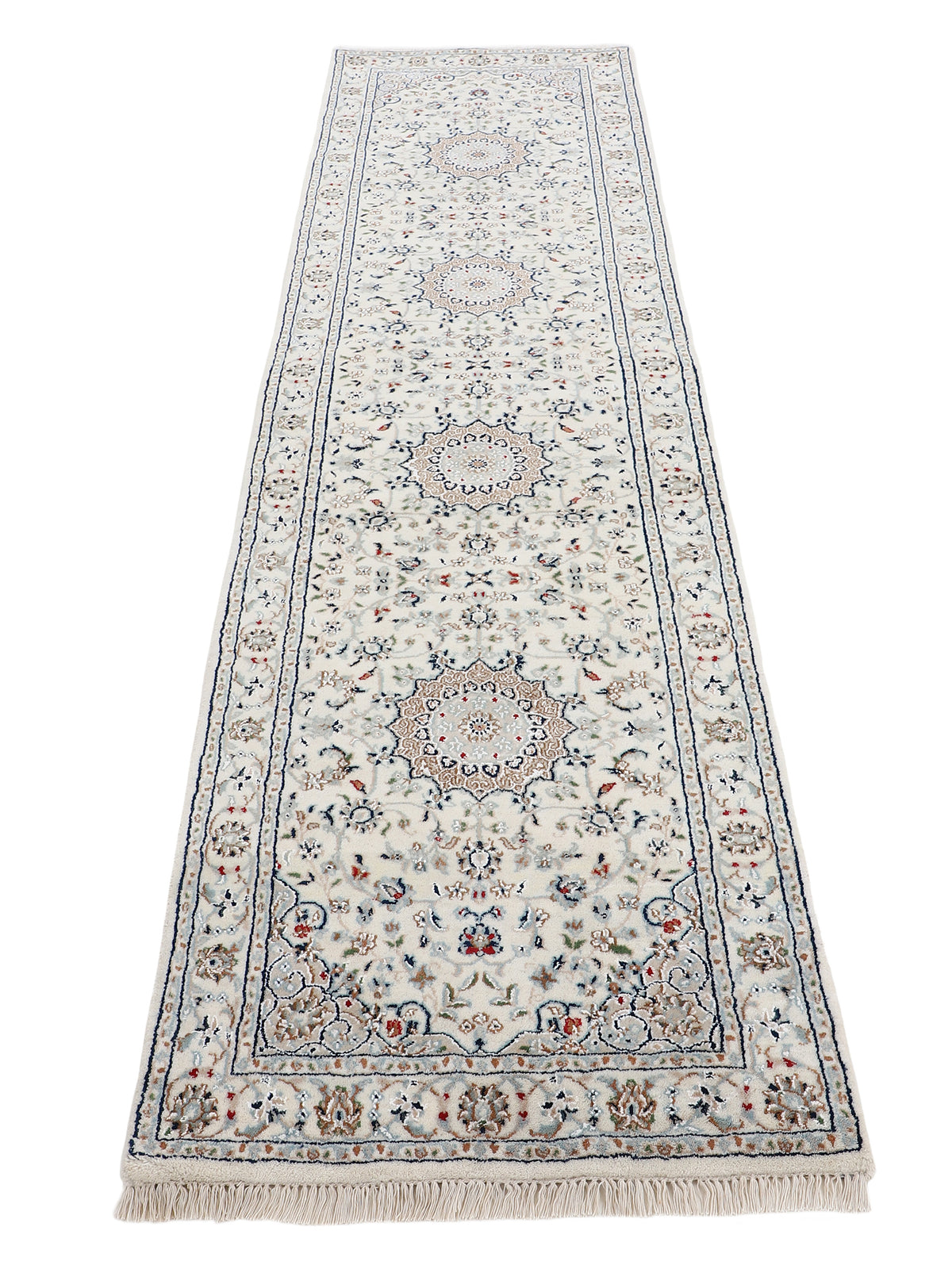 Nain Teppich Läufer Creme