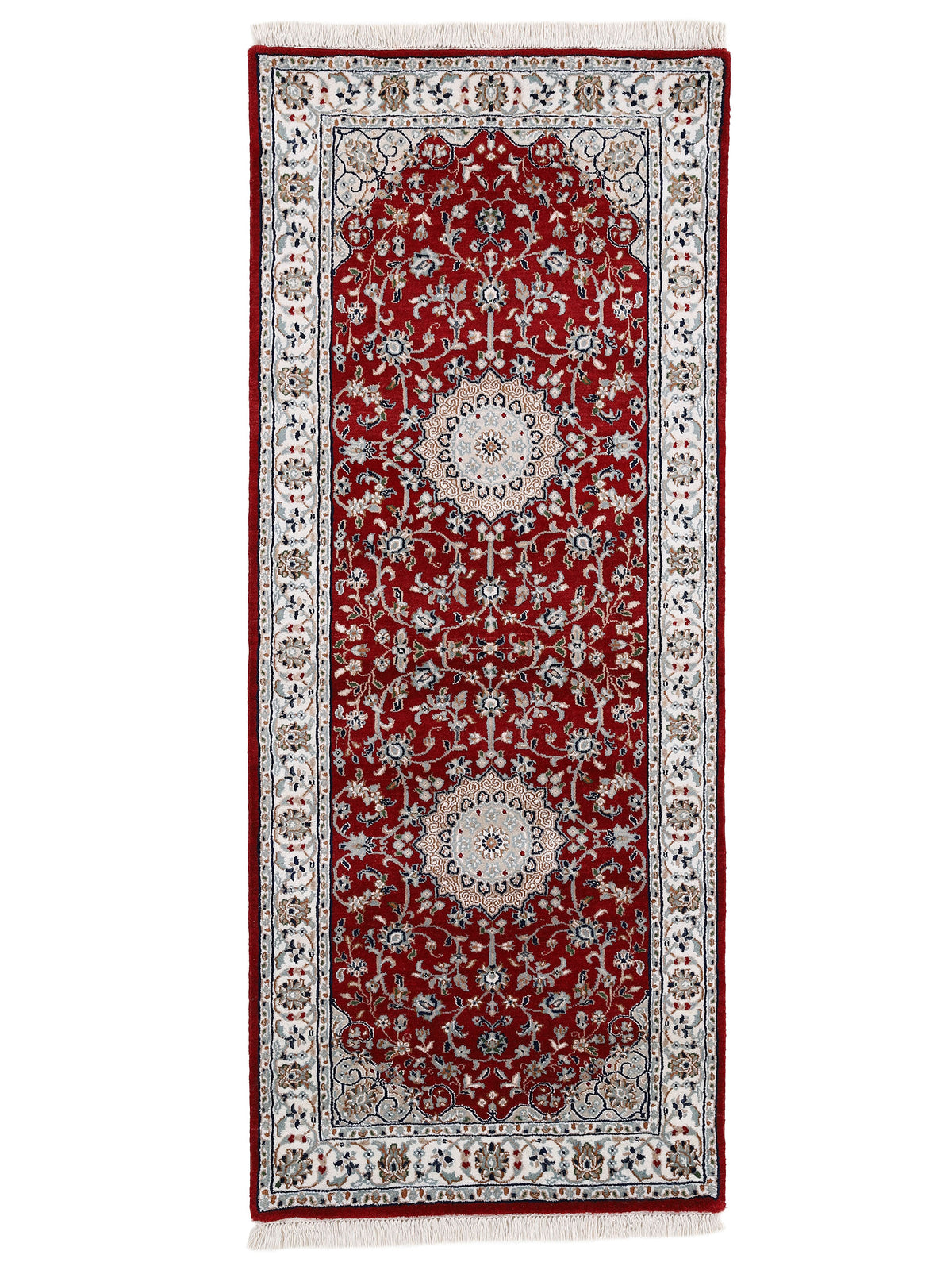 Nain Teppich Läufer Rot