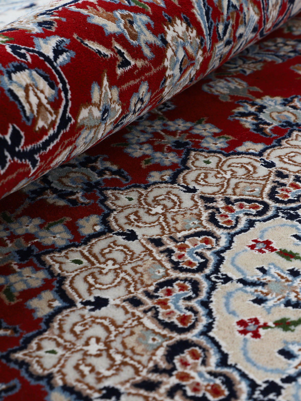 Nain Teppich Läufer Rot