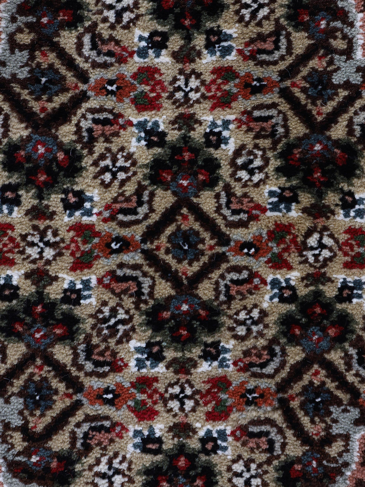 Tabriz Mahi Läufer Teppich Creme