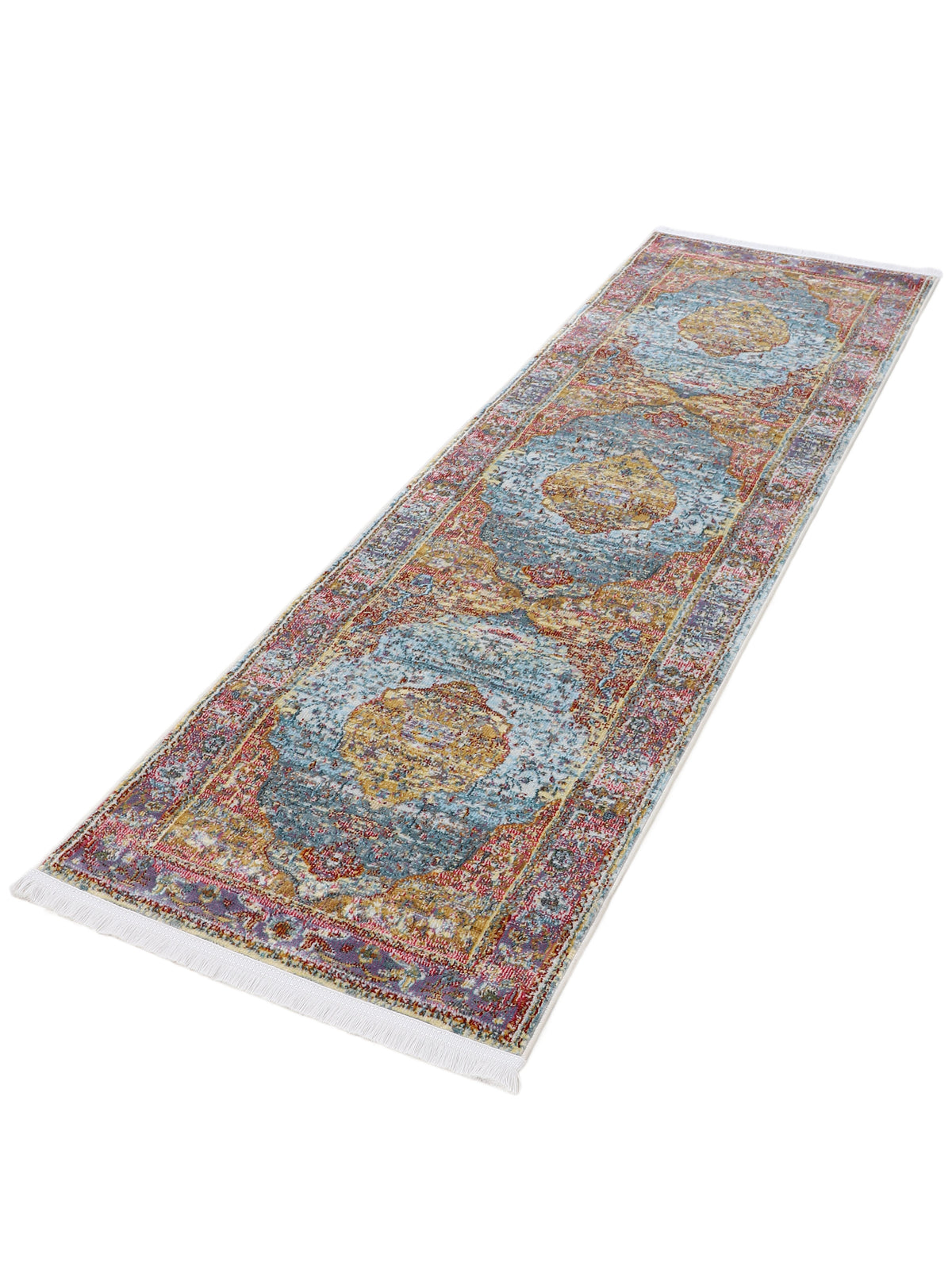 Vintage Teppich Esha Läufer Multicolor