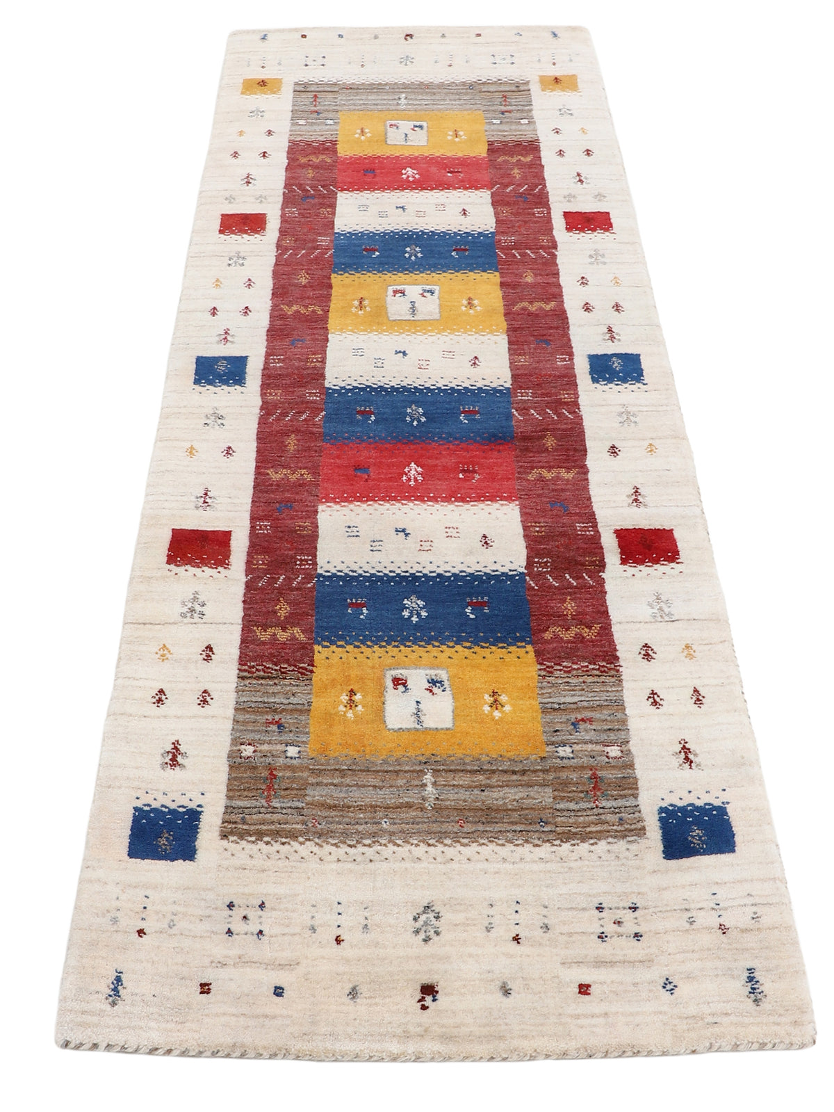 Wollteppich Gabbeh Soni Läufer Multicolor