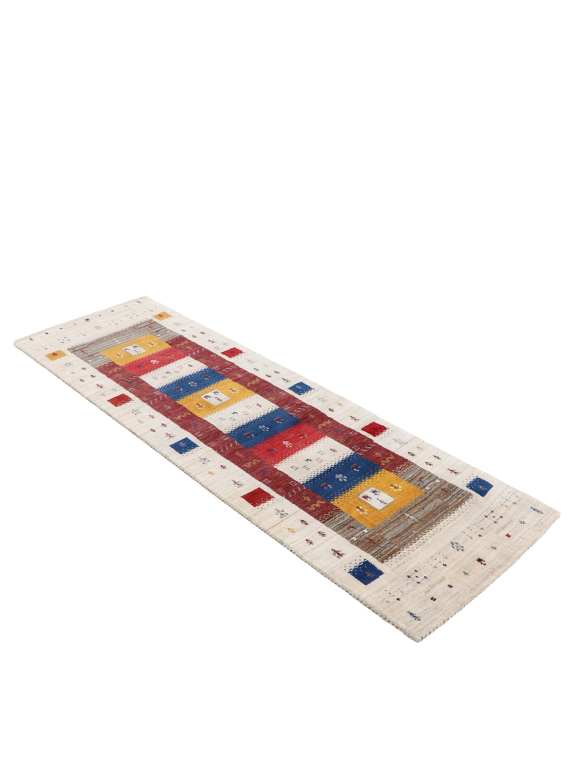 Wollteppich Gabbeh Soni Läufer Multicolor