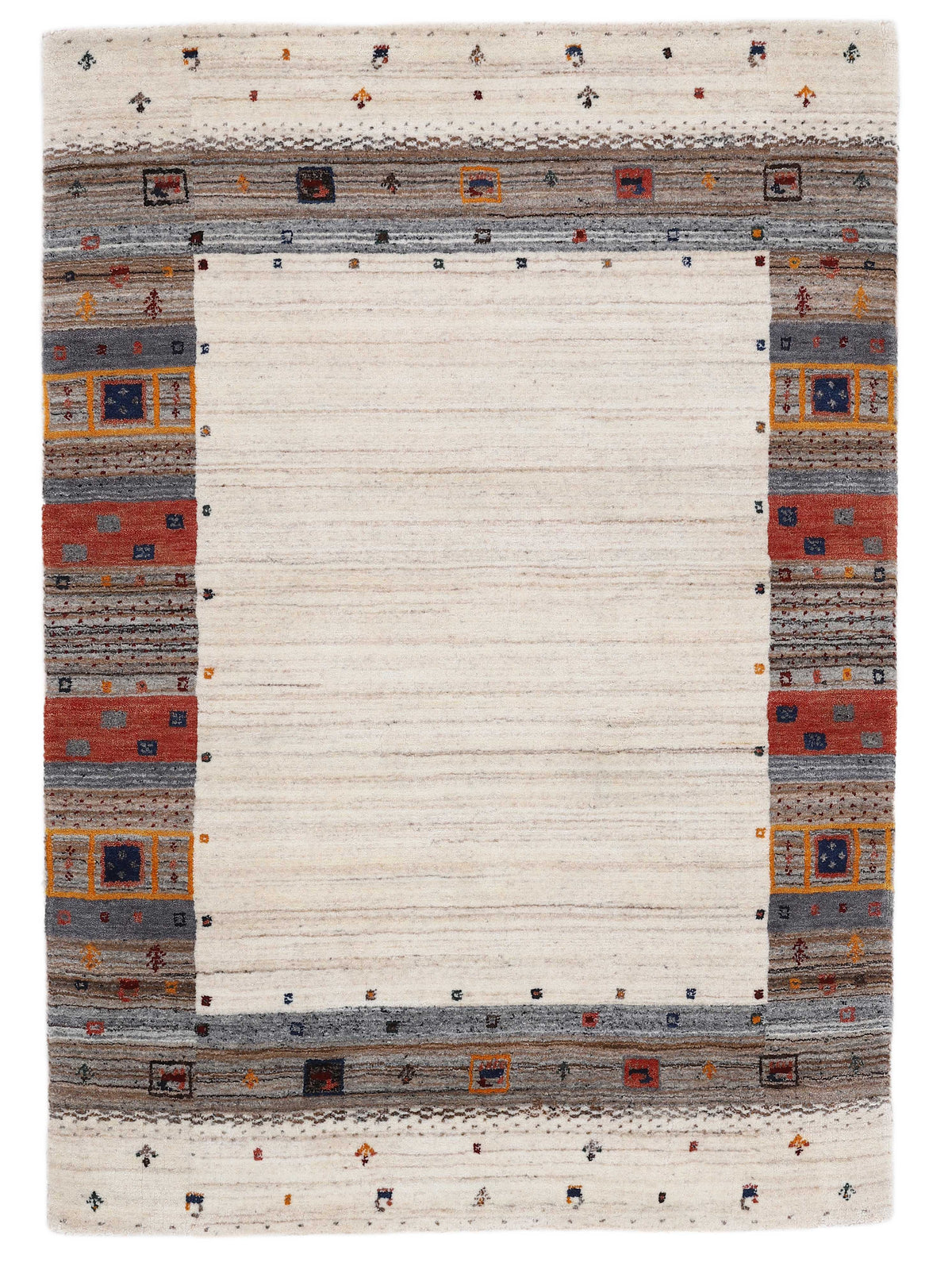 Wollteppich Gabbeh Vida Beige