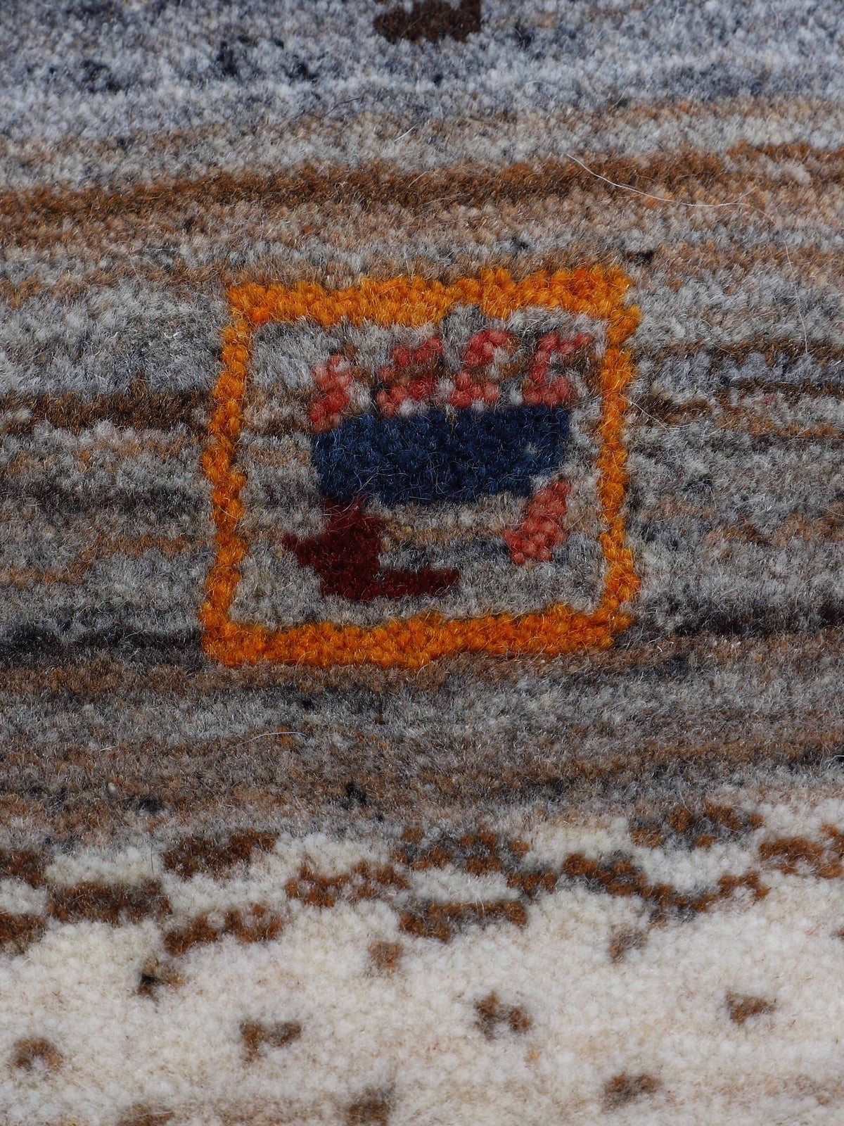 Wollteppich Gabbeh Vida Beige