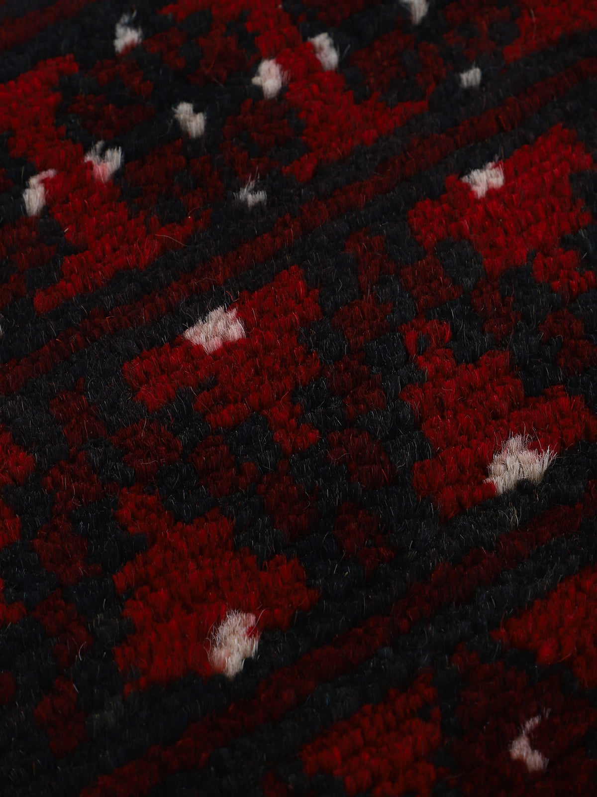 Afghan Akhche Läufer Teppich Rot