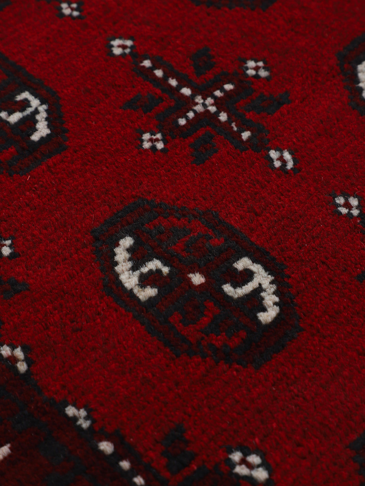 Afghan Akhche Läufer Teppich Rot