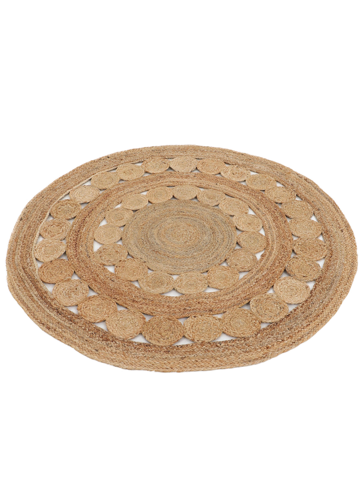 Juteteppich Dana Rund Beige