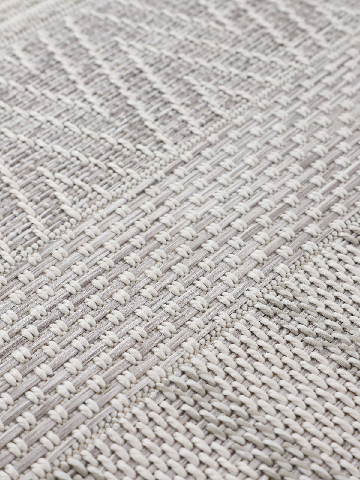 In- & Outdoor Teppich Boho Läufer Beige