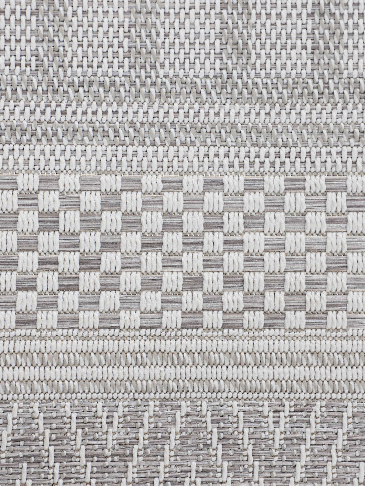 In- & Outdoor Teppich Boho Rund Beige