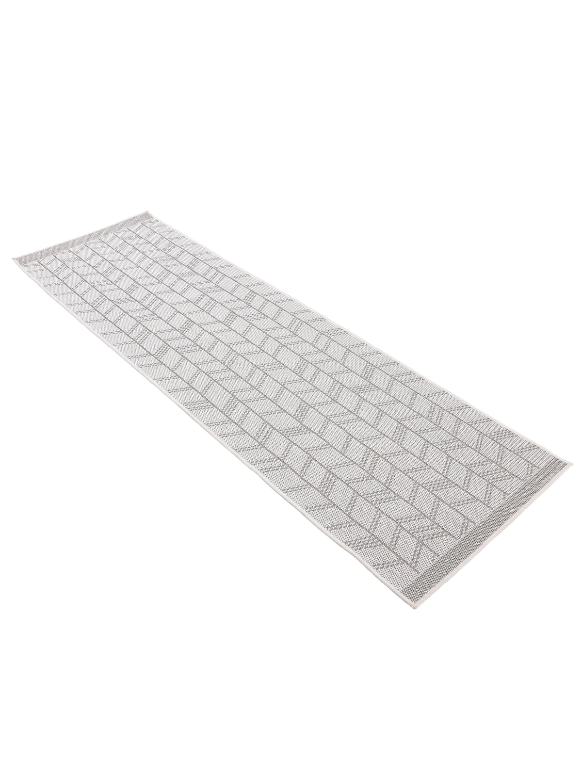 In- & Outdoor Teppich Boho Läufer Beige