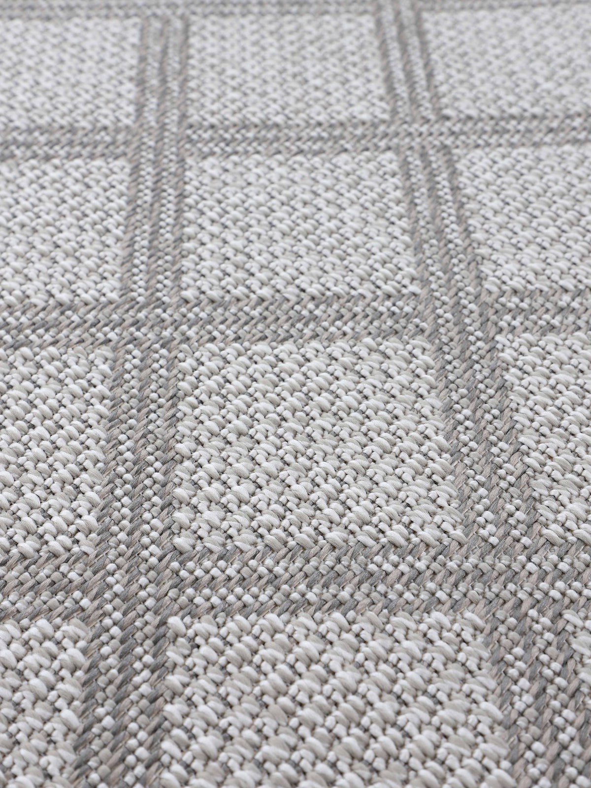 In- & Outdoor Teppich Boho Rund Beige