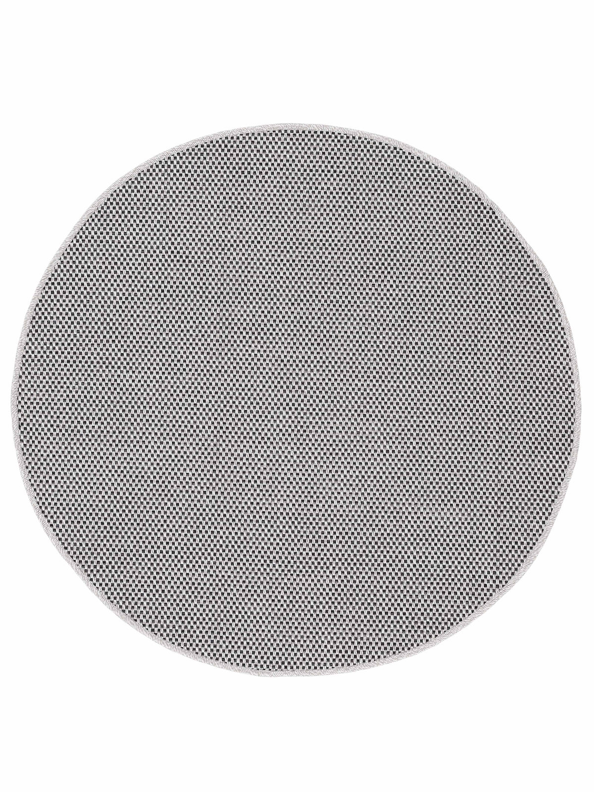 In- & Outdoor Teppich Boho Rund Beige