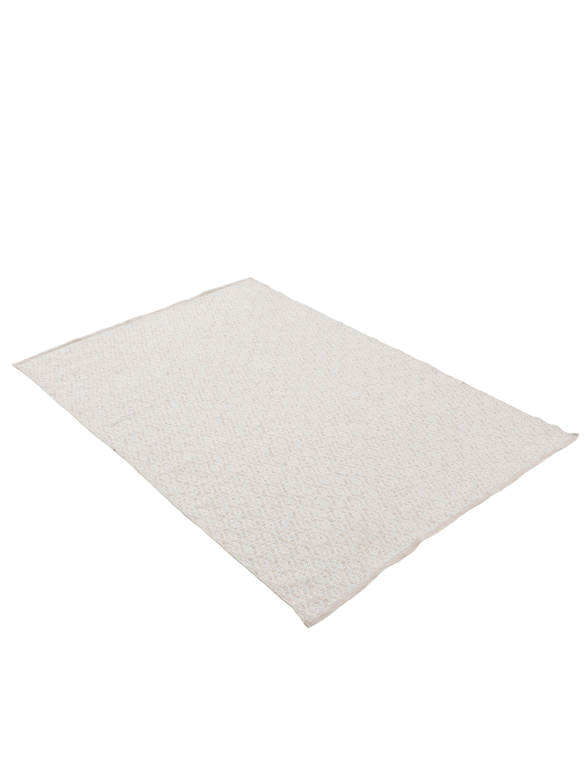 In- & Outdoor Teppich aus recyceltem Material Creme