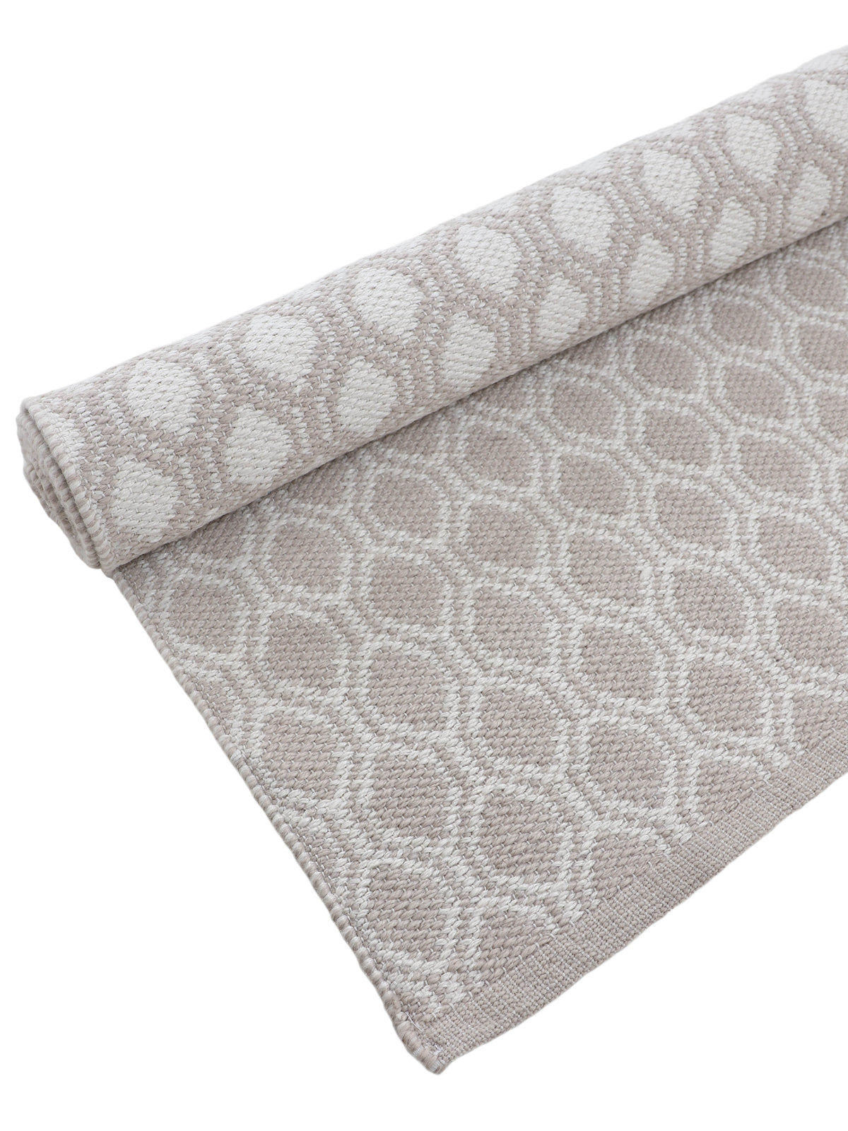 In- & Outdoor Teppich aus recyceltem Material Beige