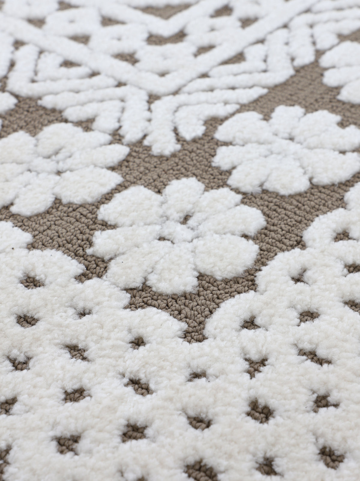 Teppich Holly Creme/Hellgrau