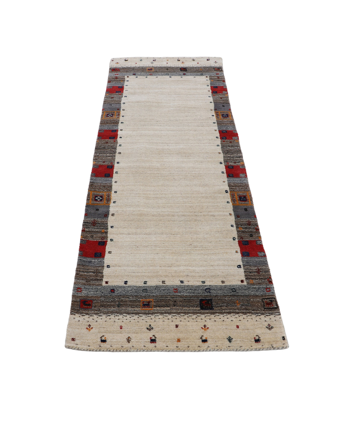 Wollteppich Gabbeh Vida Läufer Multicolor