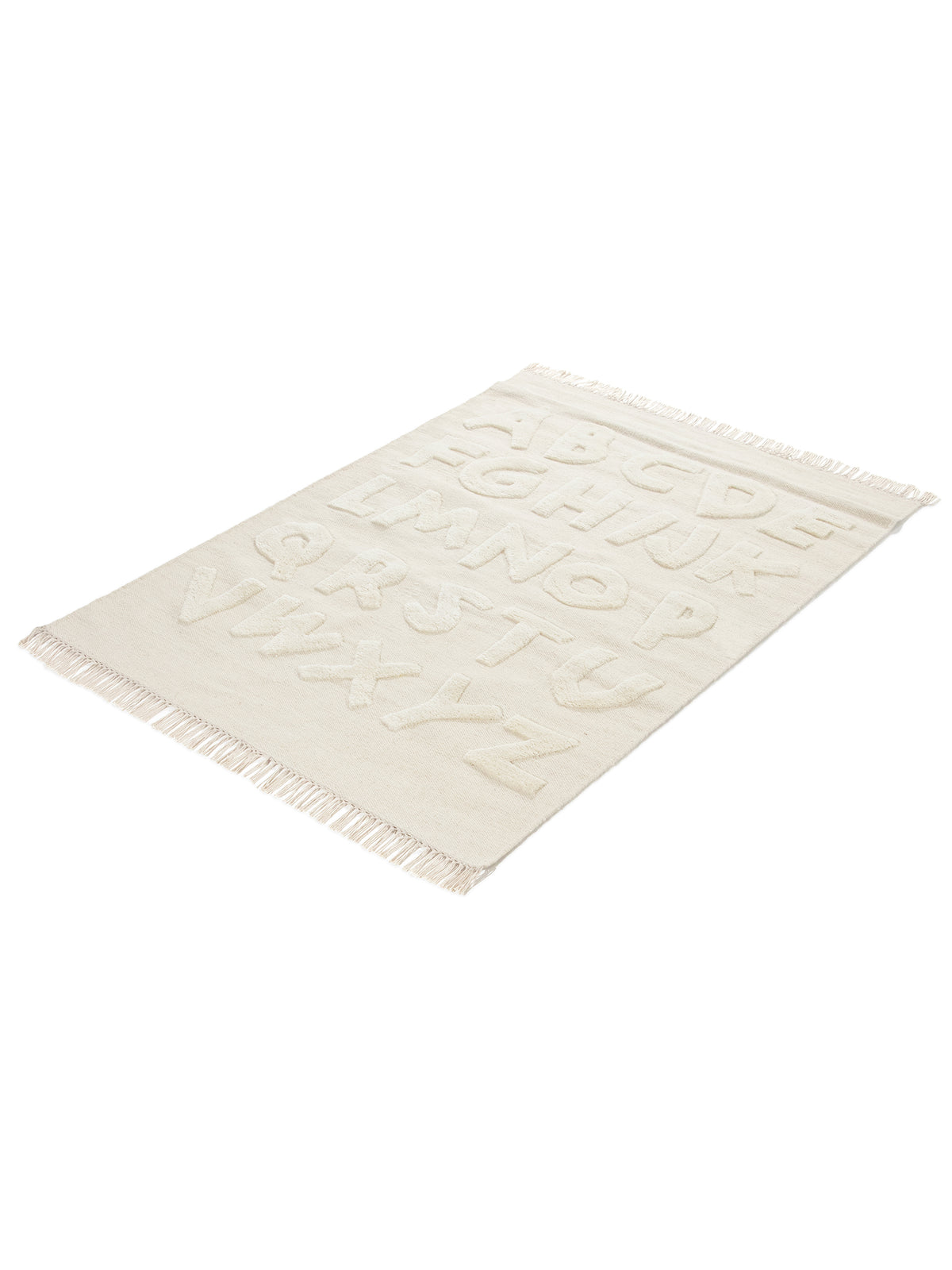 Kinderteppich ABC Creme