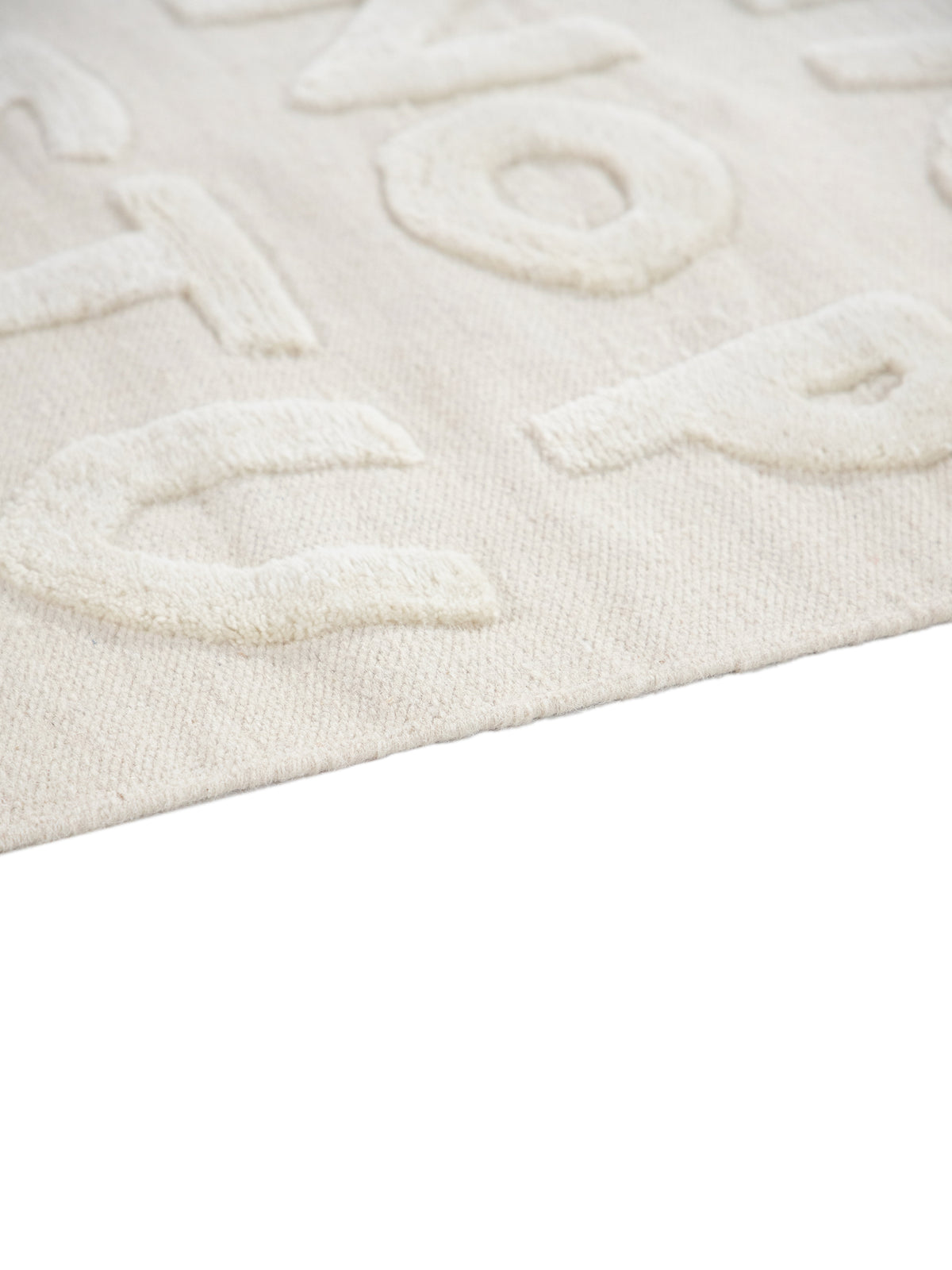 Kinderteppich ABC Creme