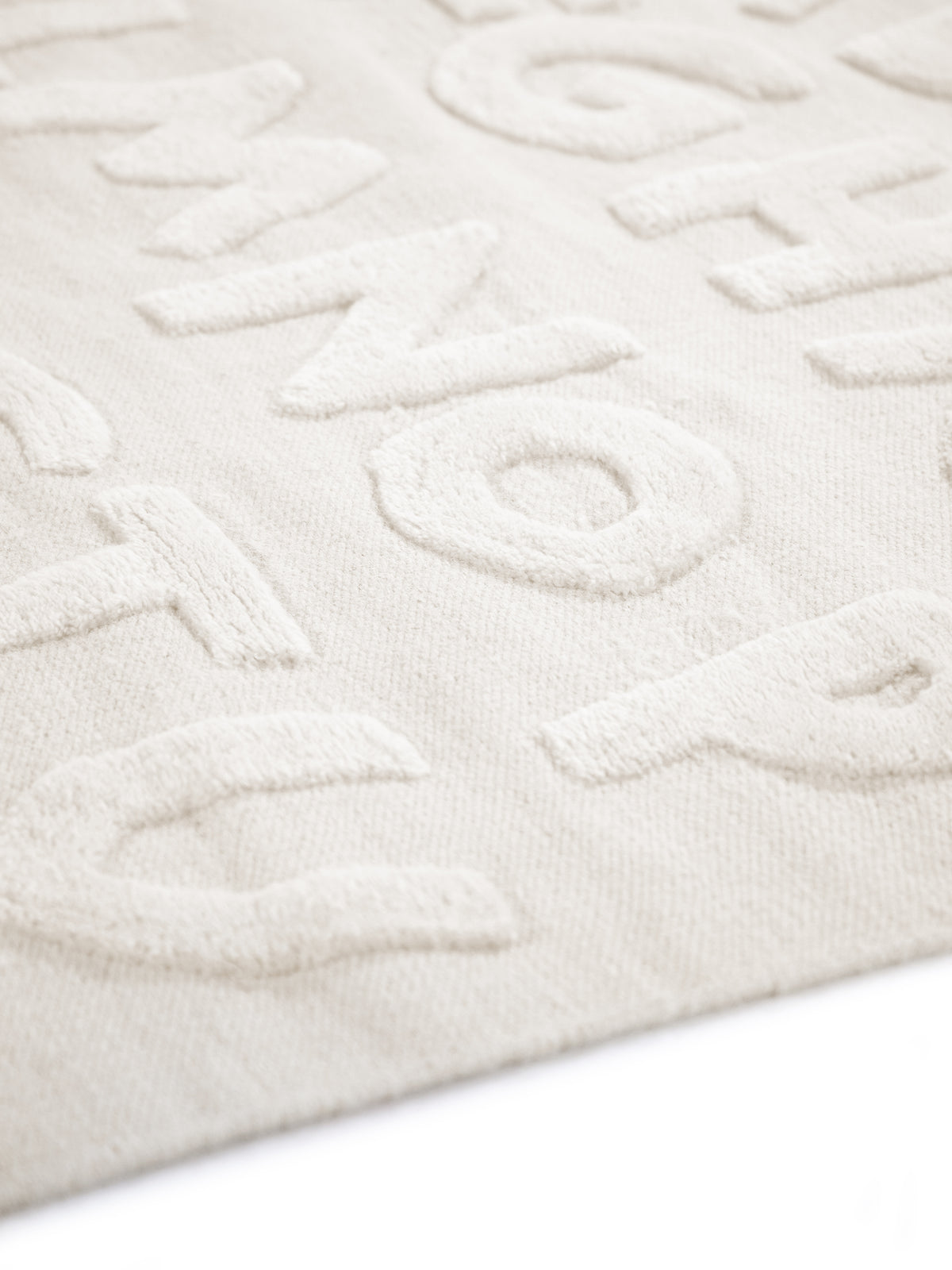 Kinderteppich ABC Creme