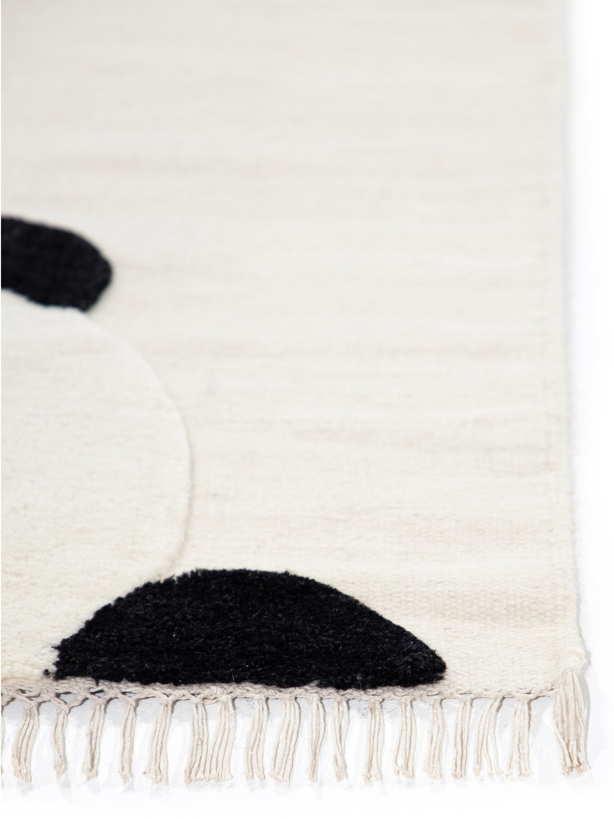 Kinderteppich Panda Creme