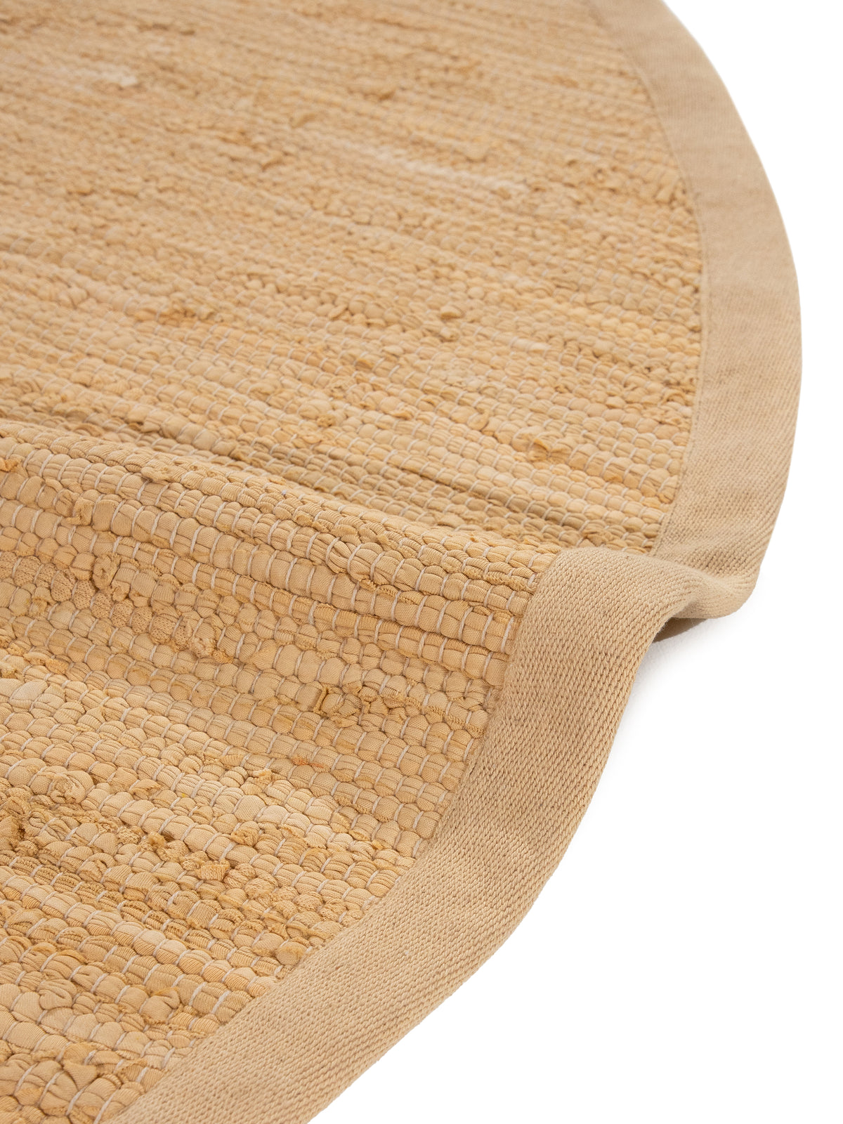 Kelim Chindi Uni Rund in beige