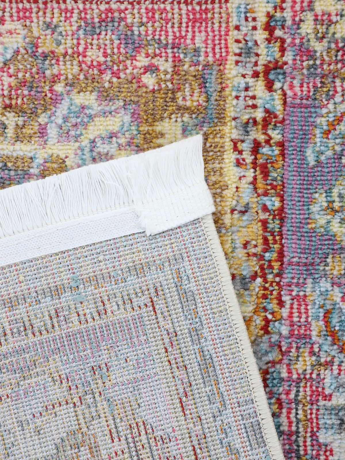 Vintage Teppich Esha in multicolor aus kunstfaser