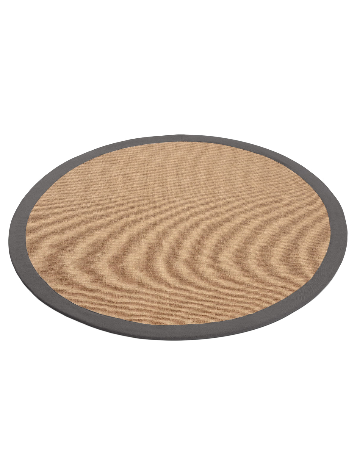 Sisalteppich Rund Grau aus Sisal/Jute