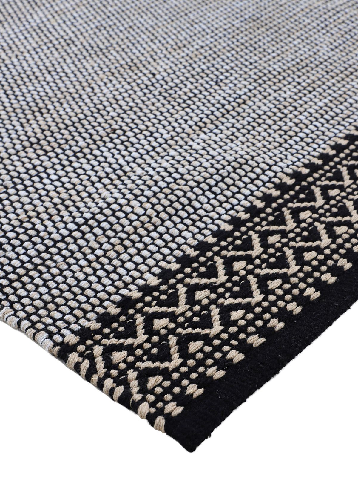 Flachgewebeteppich Kelim Mia Beige in beige aus baumwolle