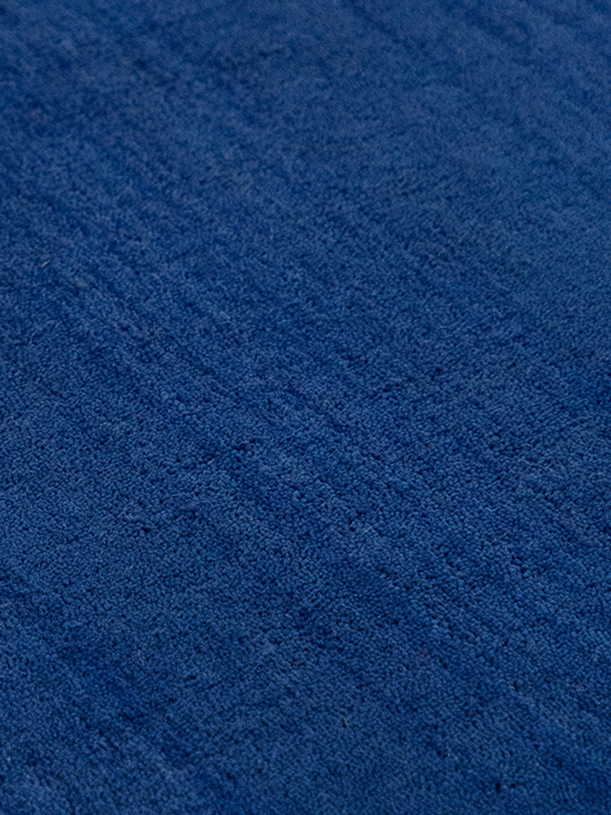 Wollteppich Gabbeh Uni Quadratisch Blau in blau aus wolle