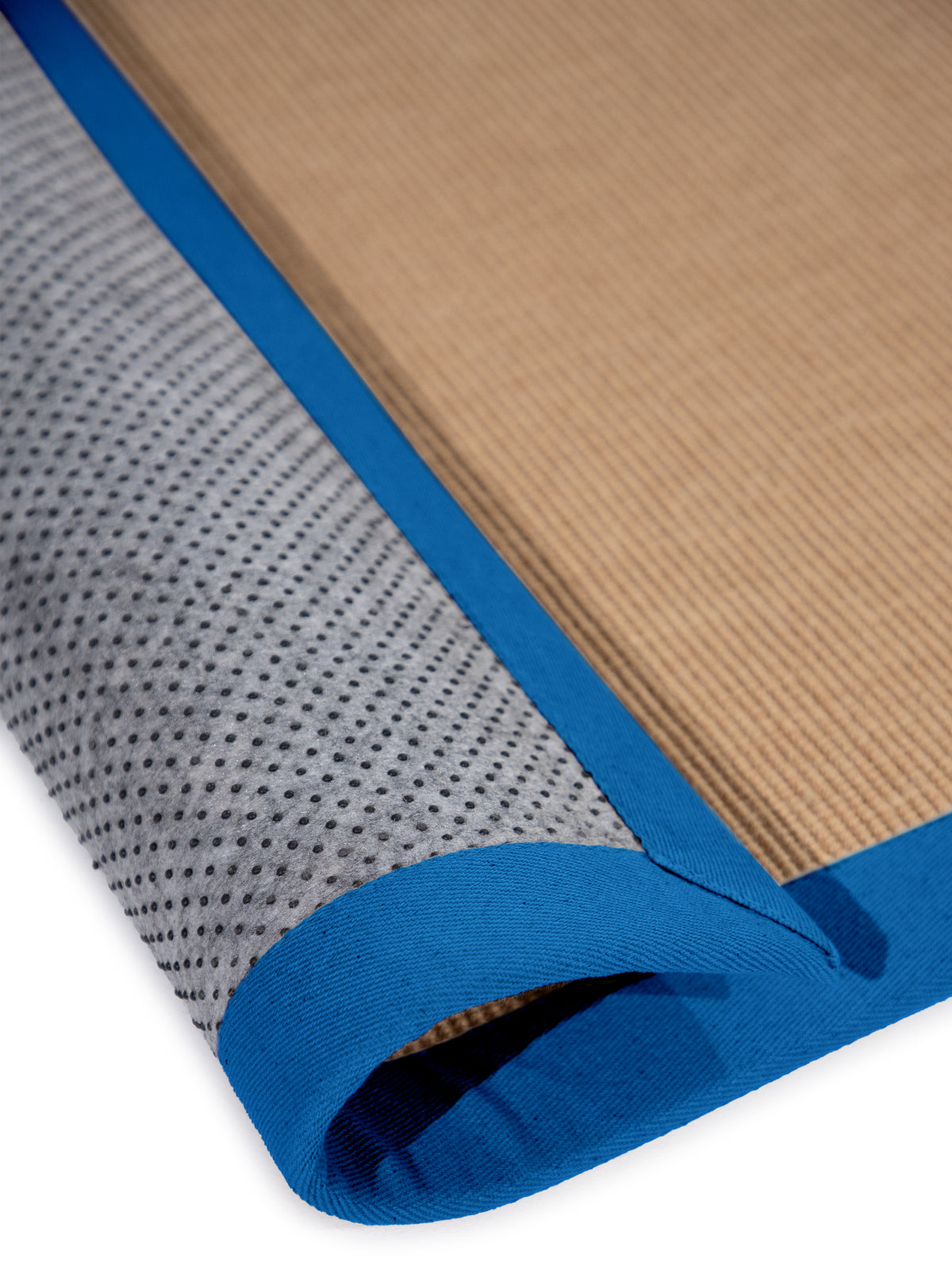 Sisalteppich Läufer Blau in blau aus sisal/jute