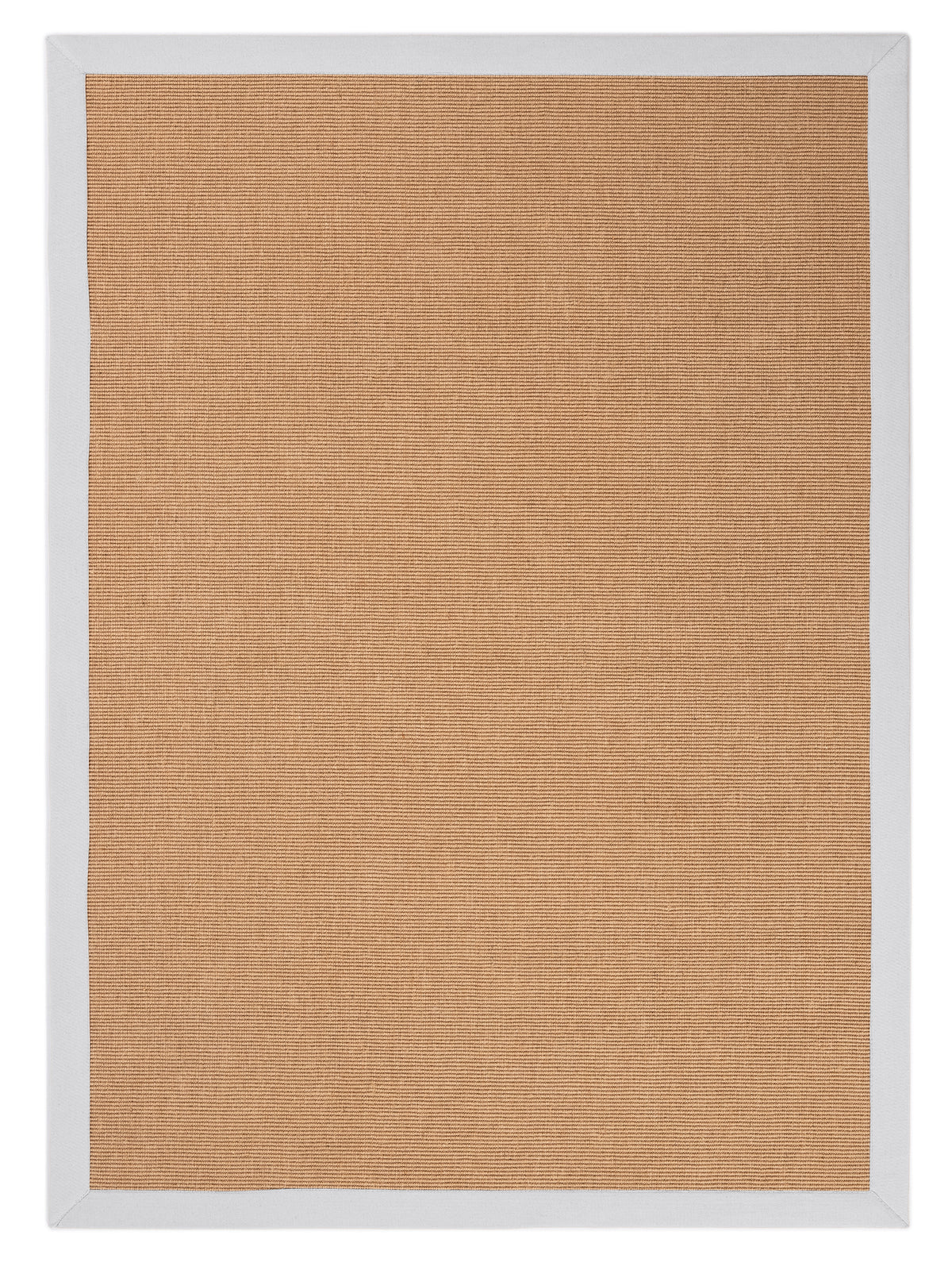 Sisalteppich Weiß in weiß aus sisal/jute
