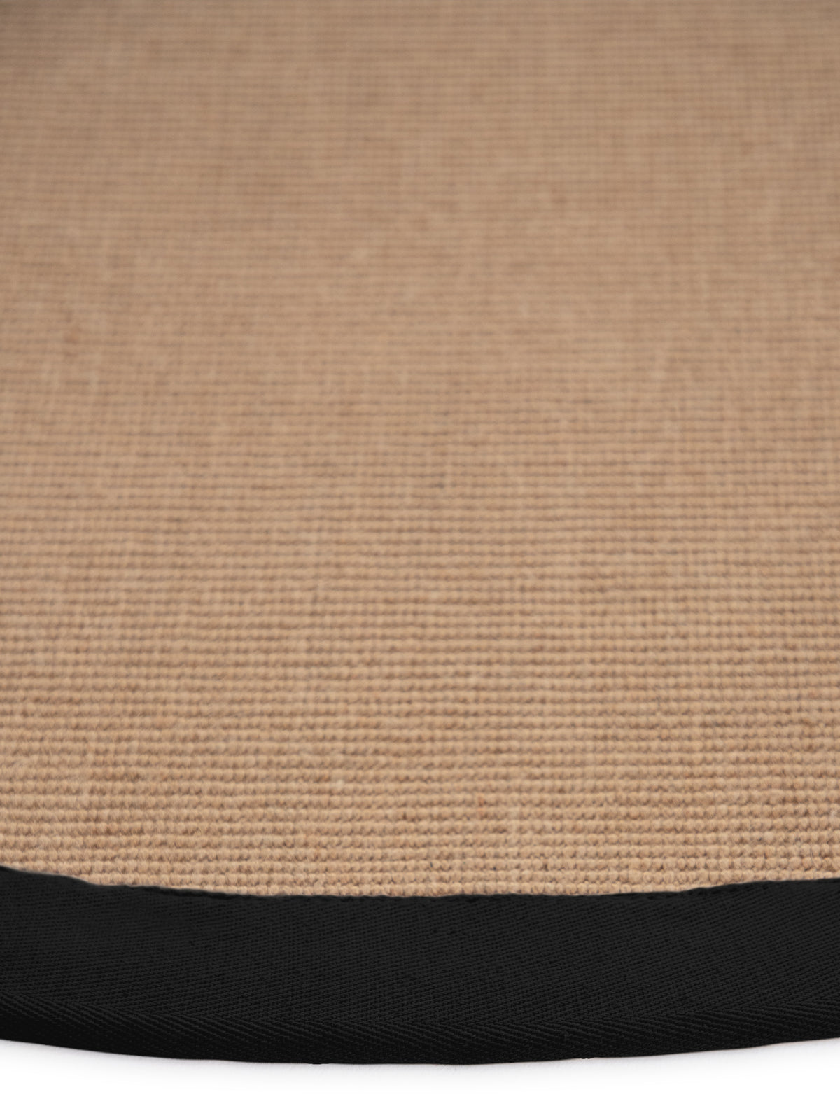 Sisalteppich Rund Schwarz aus Sisal/Jute
