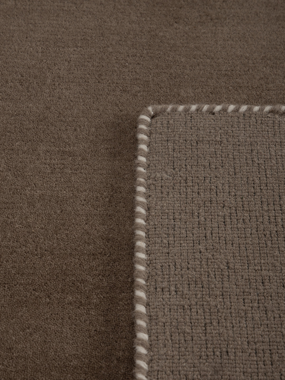 Wollteppich Gabbeh Lola Taupe aus Wolle