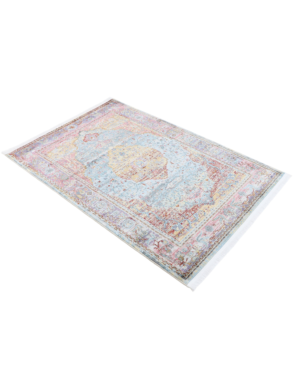 Vintage Teppich Esha in multicolor aus kunstfaser