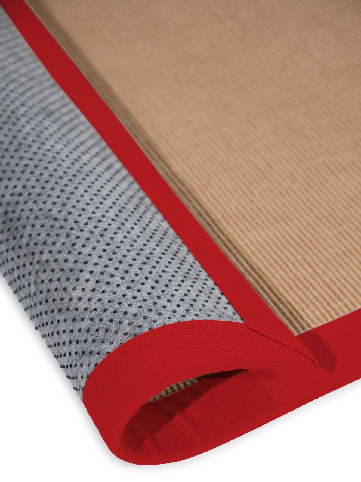 Sisalteppich Rot aus Sisal/Jute