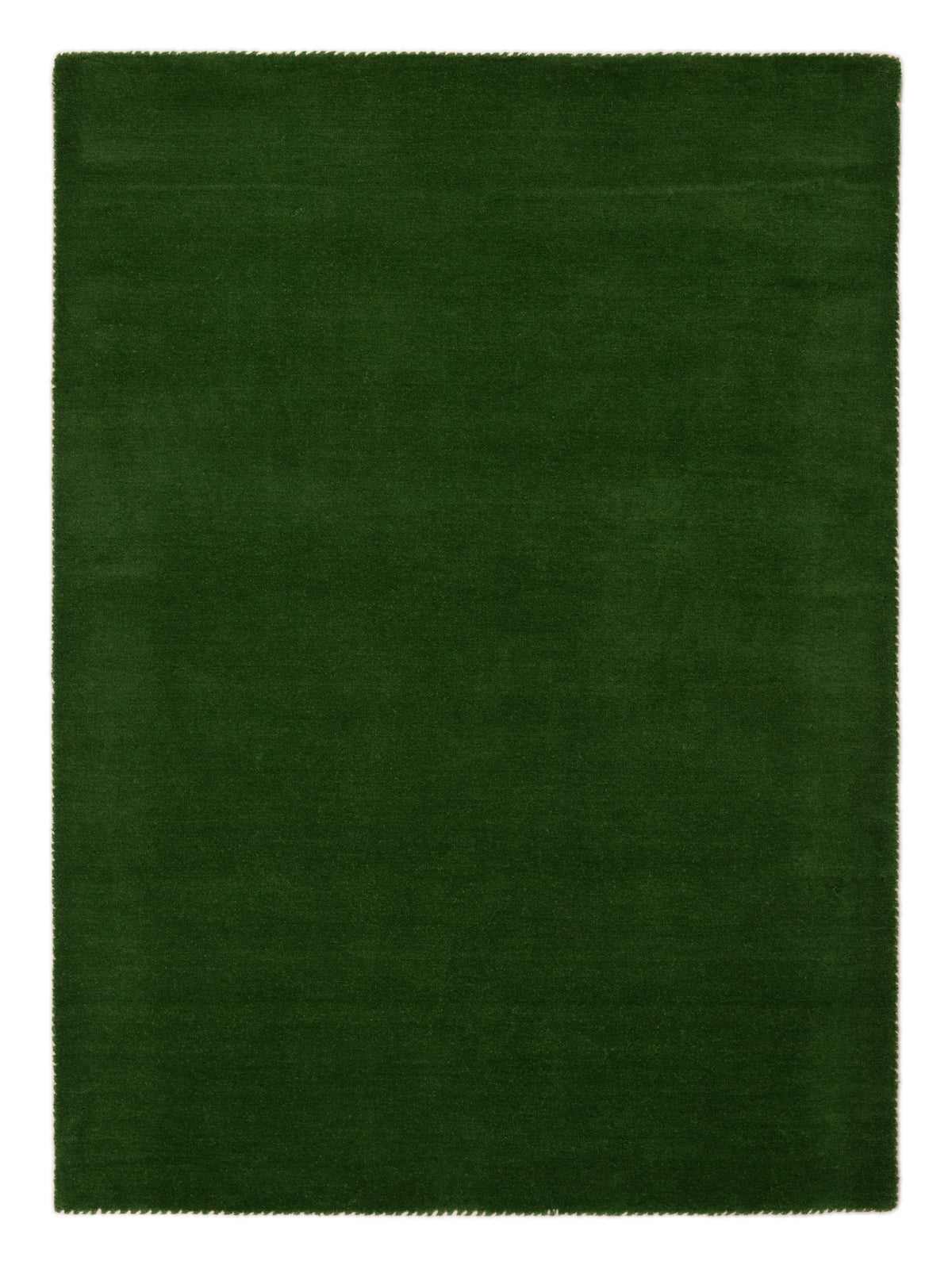 Wollteppich Gabbeh Lola Grün aus Wolle